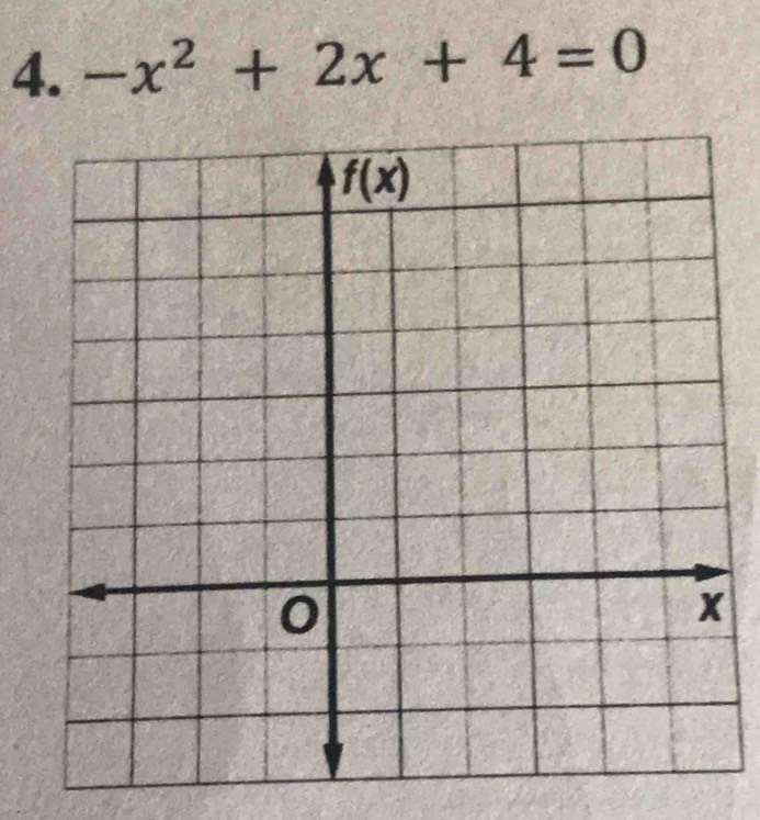 -x^2+2x+4=0