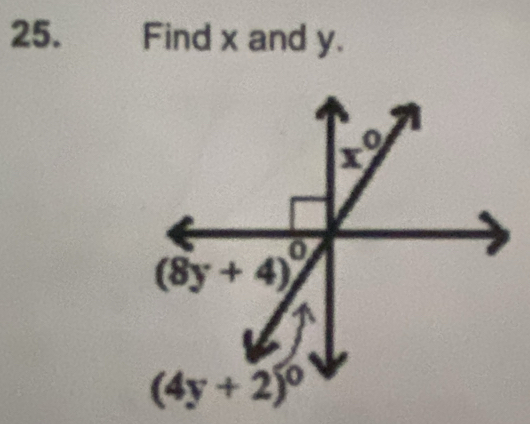 Find x and y.