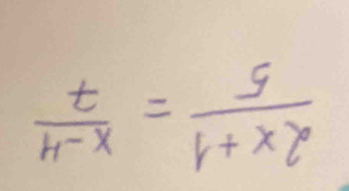  t/4-x = s/r+x 