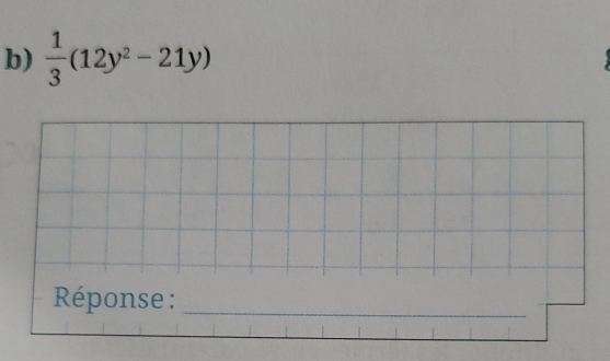  1/3 (12y^2-21y)