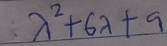 lambda^2+6lambda +9