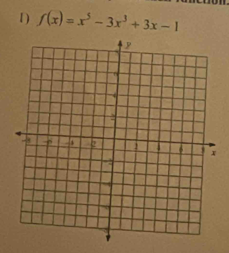 1 ) f(x)=x^5-3x^3+3x-1