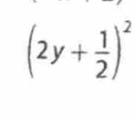 (2y+ 1/2 )^2