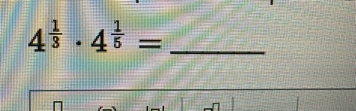 4^(frac 1)3· 4^(frac 1)5= _