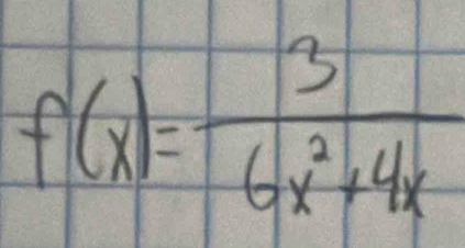 f(x)= 3/6x^2+4x 