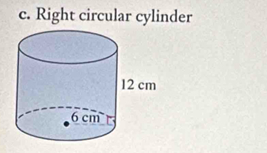 Right circular cylinder