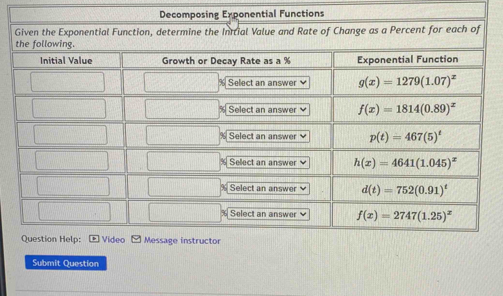 Question Help: Video Message instructor
Submit Question