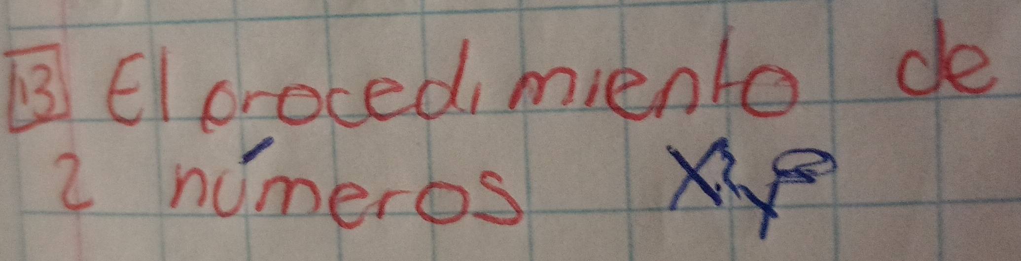 Elcrocedmento de
2 nimeros