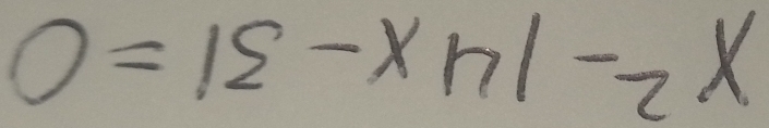 x^2-14x-31=0