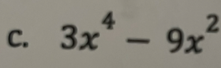 3x^4-9x^2