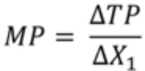 MP=frac △ TP△ X_1