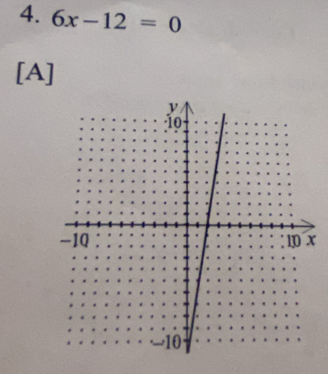 6x-12=0
[A]