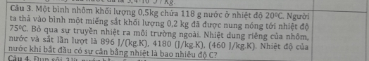 Kg.
4Đun sâi 2 1