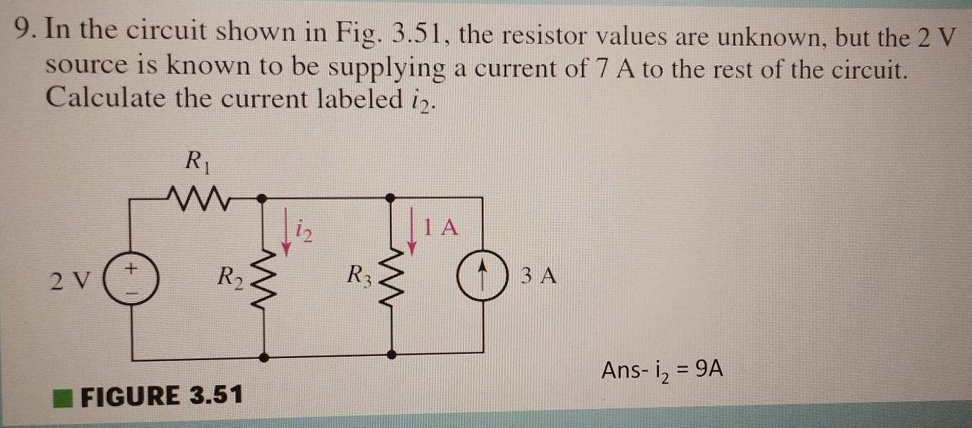 Solved: In the circuit shown in Fig. 3.51, the resistor values are ...