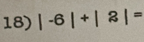 |-6|+|2|=