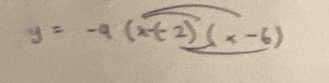 y=-4(x-(-2)(x-6)