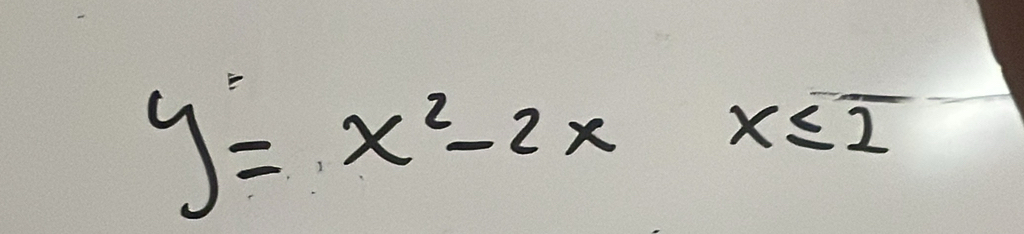 y=x^2-2xx≤ 2