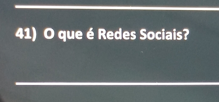 que é Redes Sociais?