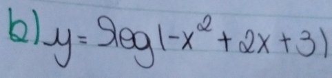 y=9log (-x^2+2x+3)