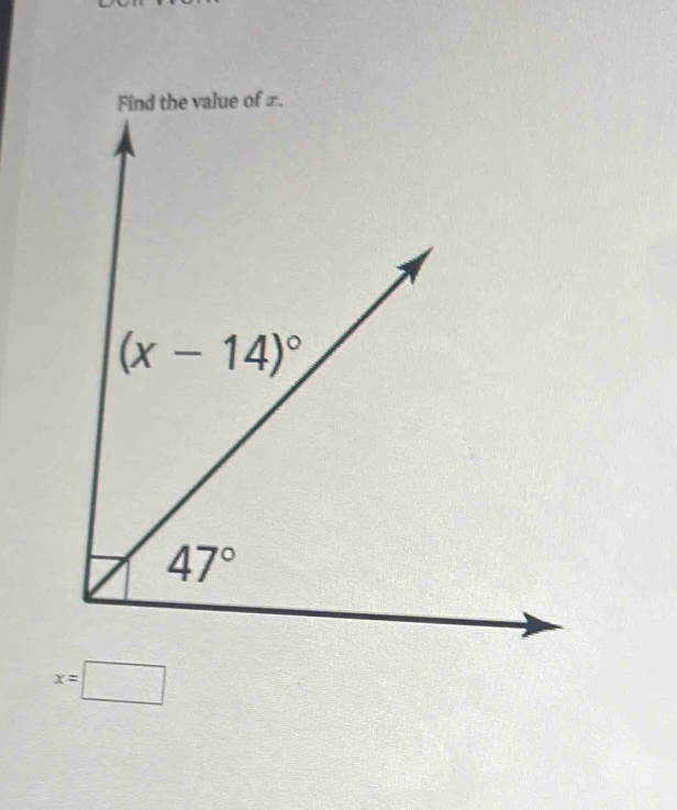 value of ∞.
x=□