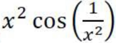 x^2cos ( 1/x^2 )