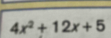 4x^2+12x+5