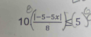 10 !-s-°x)< 5</tex>