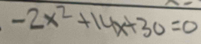 -2x^2+14x+30=0