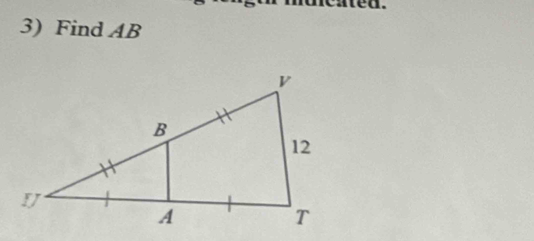 ed. 
3) Find AB