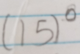 (15)^circ 