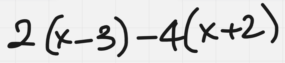 2(x-3)-4(x+2)