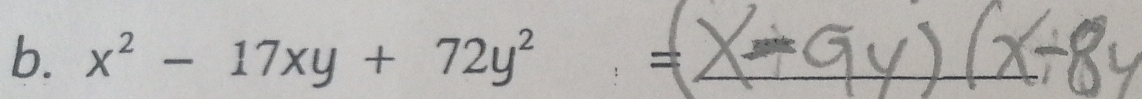 x^2-17xy+72y^2 =_