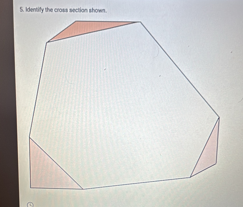 Identify the cross section shown.