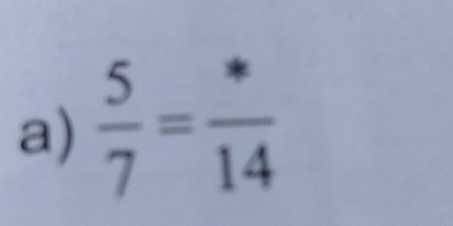  5/7 =frac 14