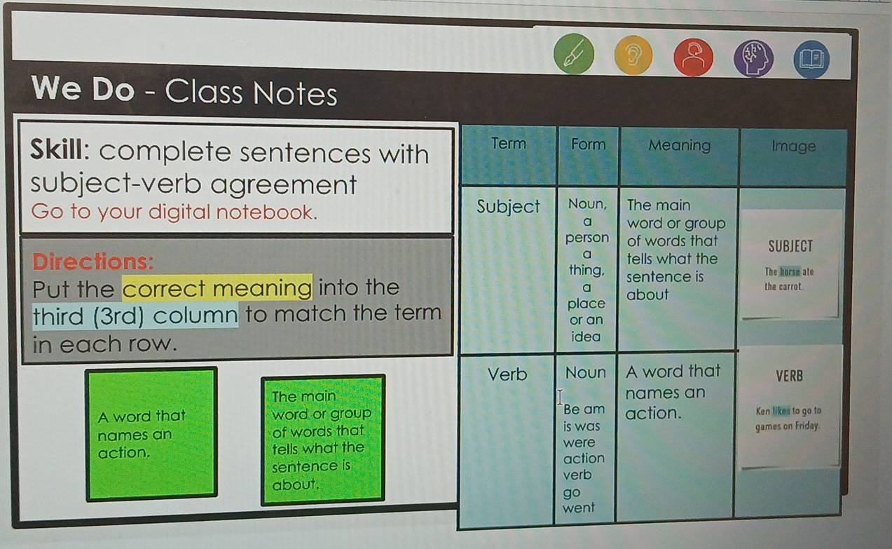 We Do - Class Notes