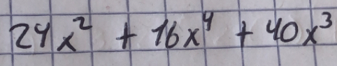 24x^2+16x^4+40x^3