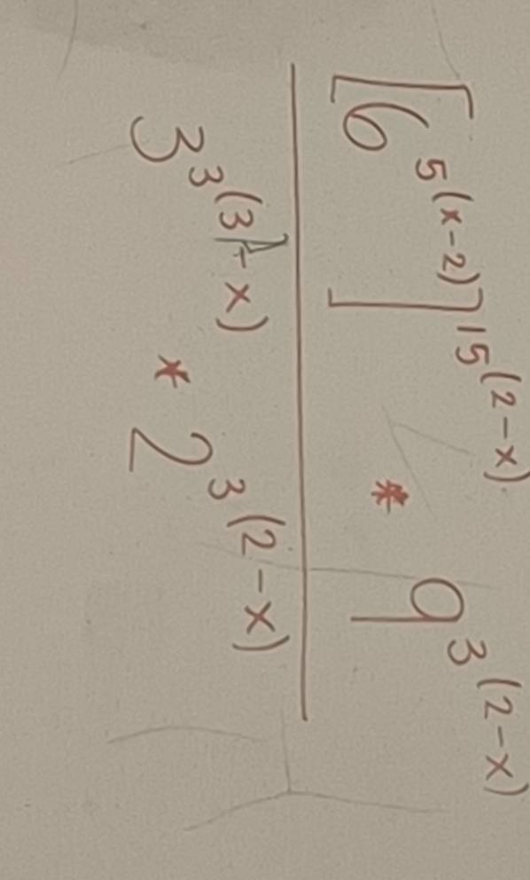 frac 16^(2(x-1)]^18(x-1))3^((x^2)-x)* 2^(3(2-x))