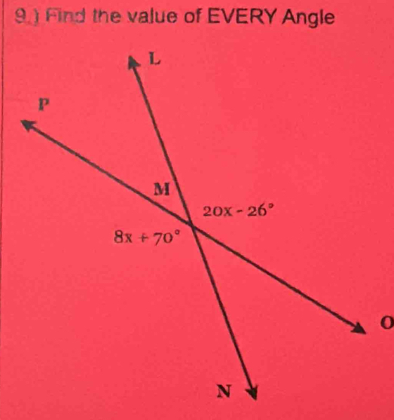 Find the value of EVERY Angle