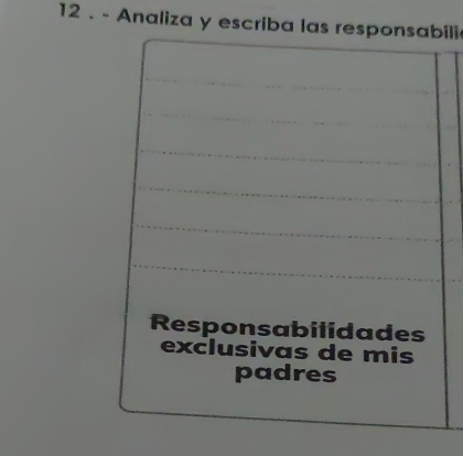 12 . - Analiza y escriba las rili