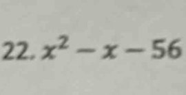 x^2-x-56