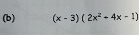 (x-3)(2x^2+4x-1)