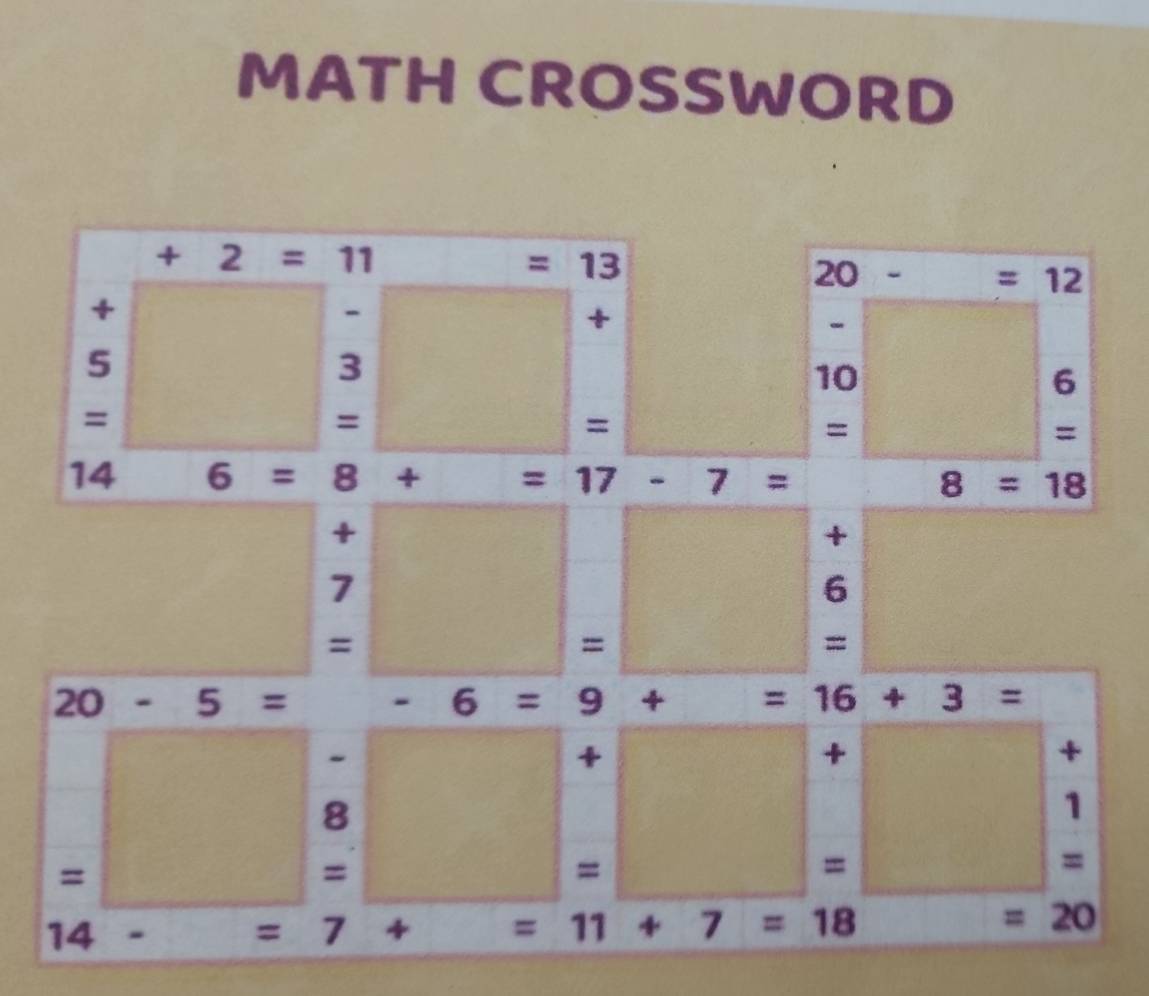 MATH CROSSWORD