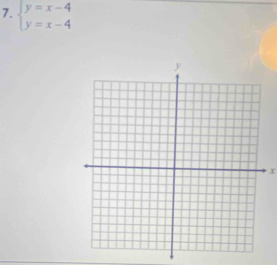 beginarrayl y=x-4 y=x-4endarray.
x