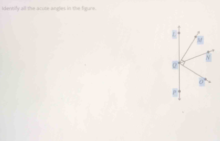 Identify all the acute angles in the figure.