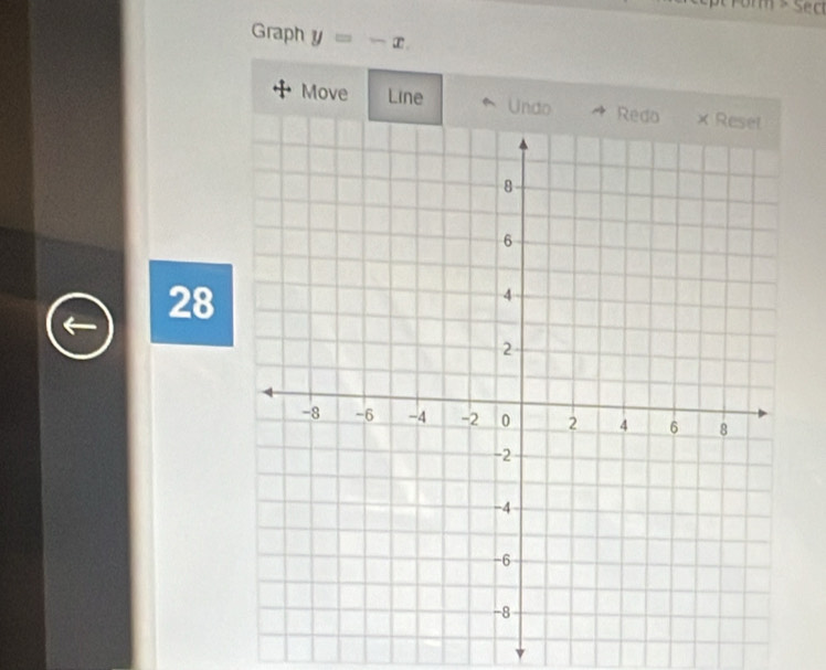 Graph y=-x
Move Line 
28