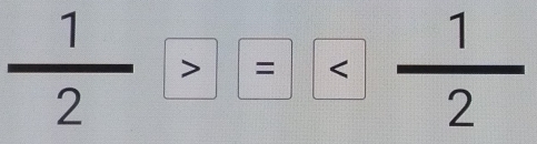  1/2 >= = 1/2 