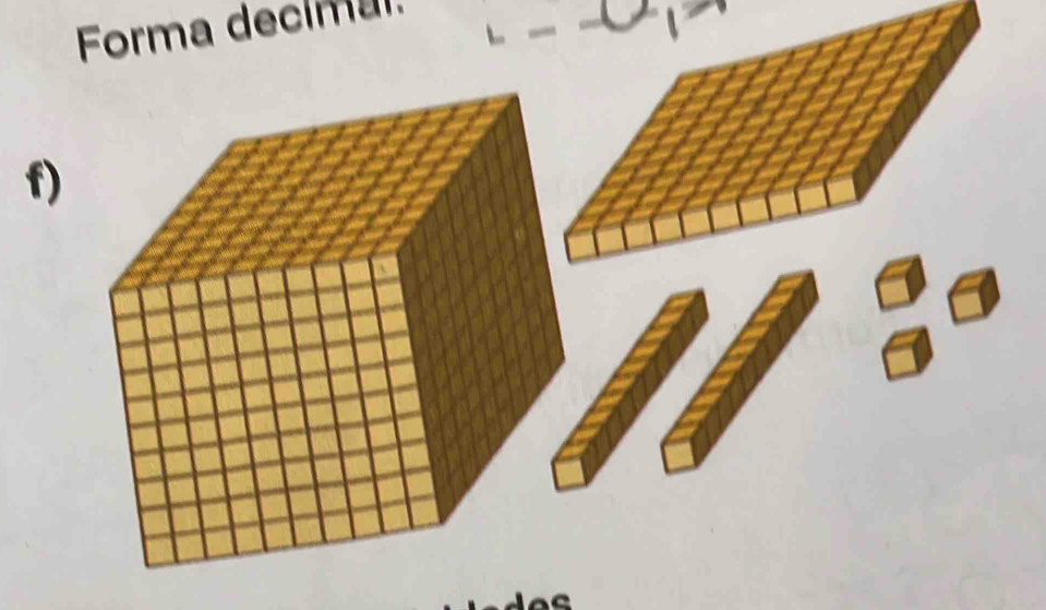 Forma decimal. 
f)