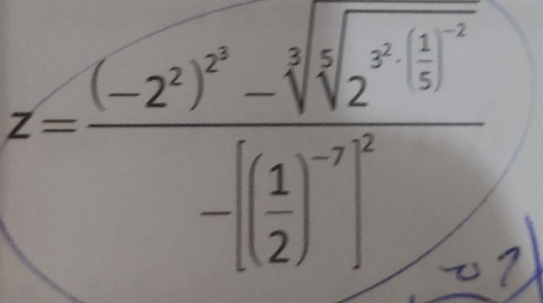 z=frac (-2)^2-sqrt[3](2^xbeginpmatrix) 1 1end(pmatrix)^beginbmatrix 1-beginpmatrix 1 2end(pmatrix)^^2