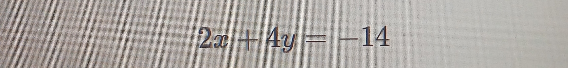 2x+4y=-14