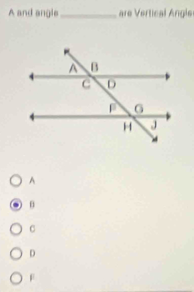 A and angle_ re Vertical ngle
A
B
C
D
F